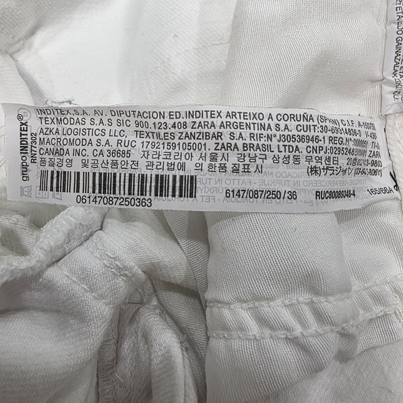 ZARA White High Rise Skinny Ankle Jeans Size 4 Stretch Denim - Picture 10 of 10